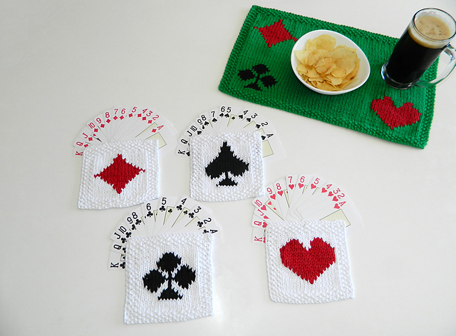 Poker Placemat and Coasters
