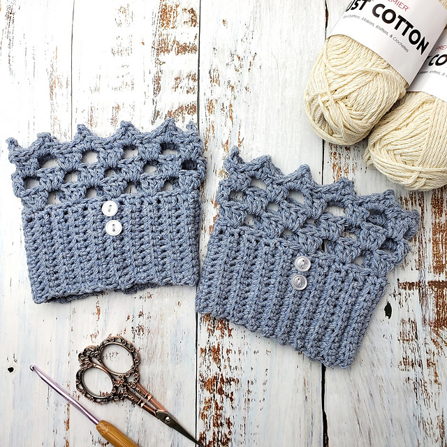 Granny Stripe Boot Cuffs