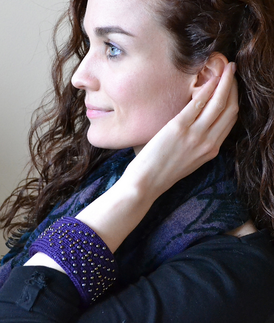 Feather Beaded Cuff