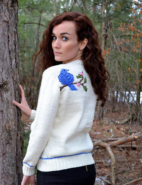 Bluebird on My Shoulder Cardigan