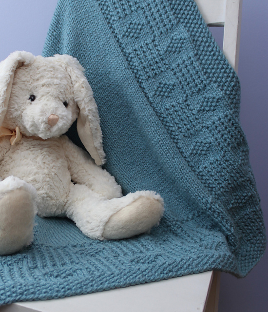 Blue Jager Baby Blanket
