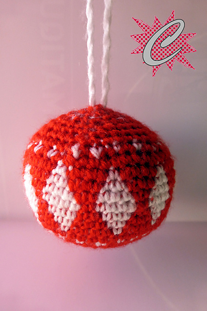 Boule à motif de l'Avent