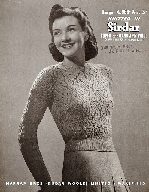 Lady's Jumper in Bluebell Pattern