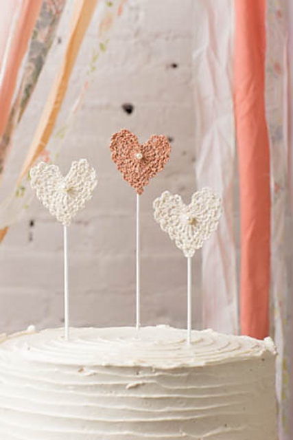 Cake Topper Hearts
