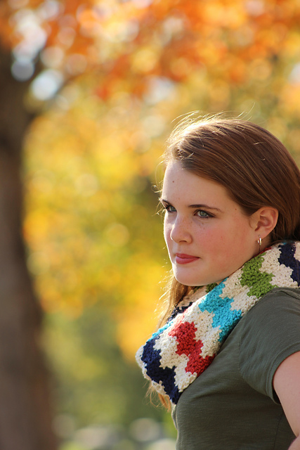 Mini-Chevron Infinity Scarf