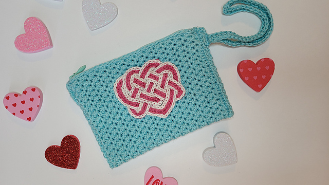 Celtic Heart Wristlet