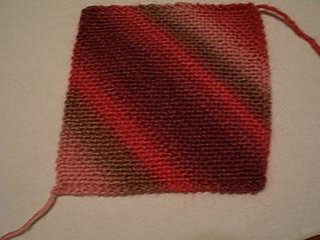 8" Garter Stitch Bias Squares