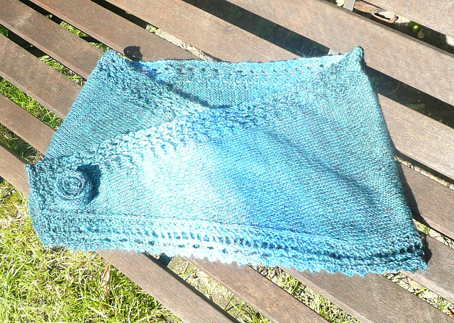Oleron Shawlette with Rosette
