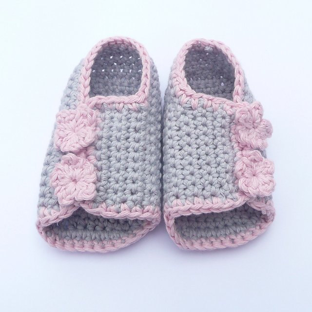 Button up Baby Peeptoe Sandals