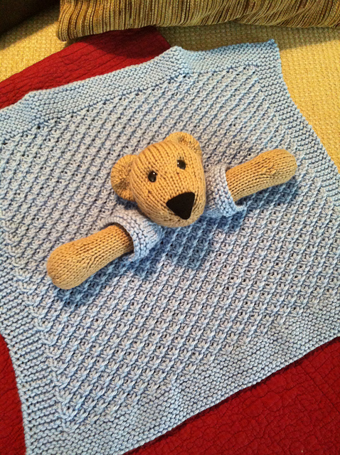 Baby's Security Blanket with Teddy