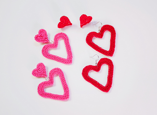 Lovely Heart Hoop Earrings