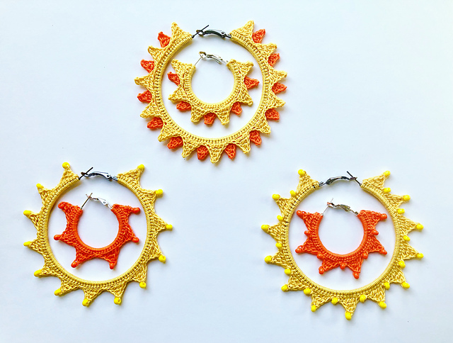 Sunbeam Hoop Earrings