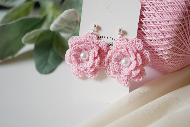 Camellia Flower Earrings
