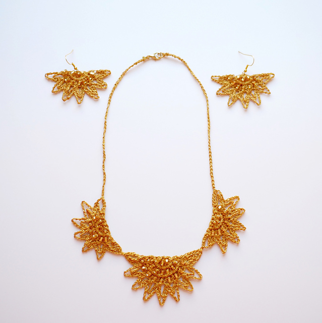 Aurora Earrings and Necklace