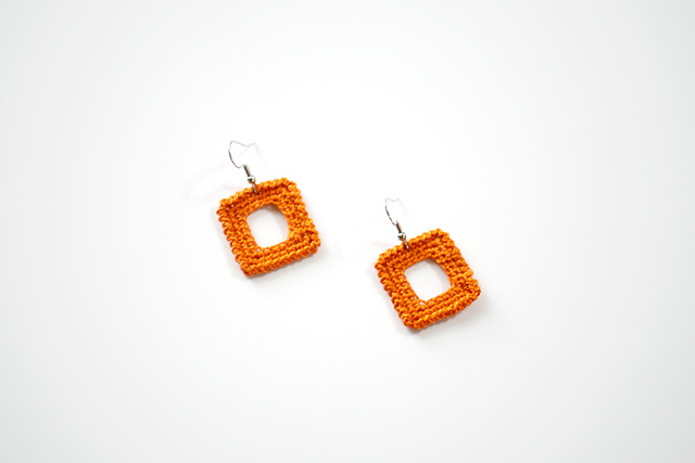Mini Square Earrings