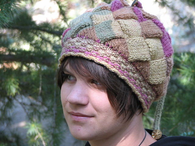 Entrelac Hat, Felted Bag & Basket