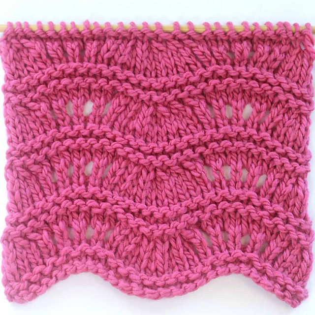 Ravelry: Ripple Ridge Lace Knit Stitch Pattern pattern by Kristen McDonnell