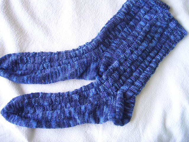 Damensocken mit Strukturmuster