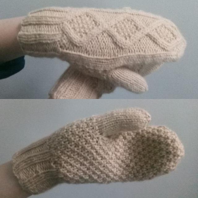 Diamond cable mitts