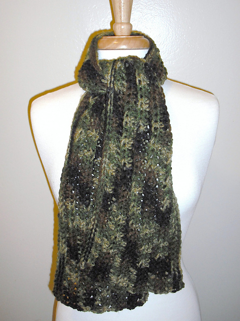 Unisex Ribbed Scarf