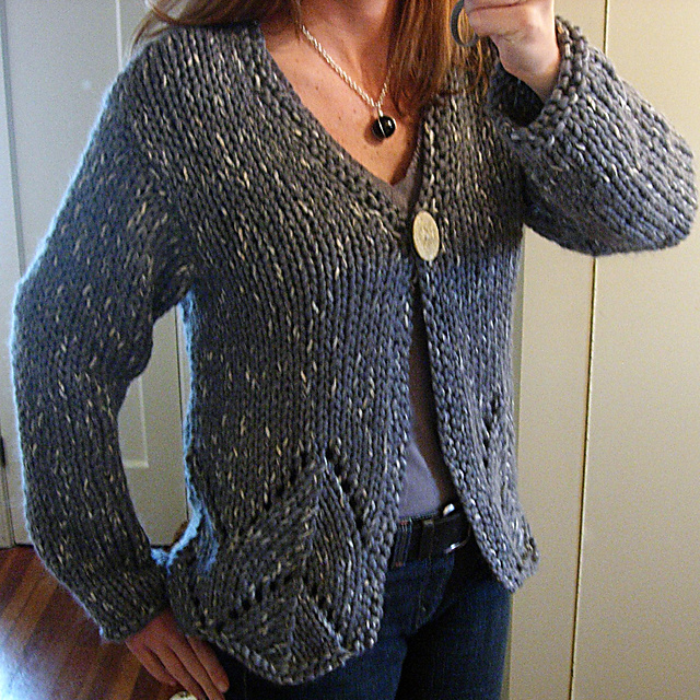 Cardigan with Lace Detail