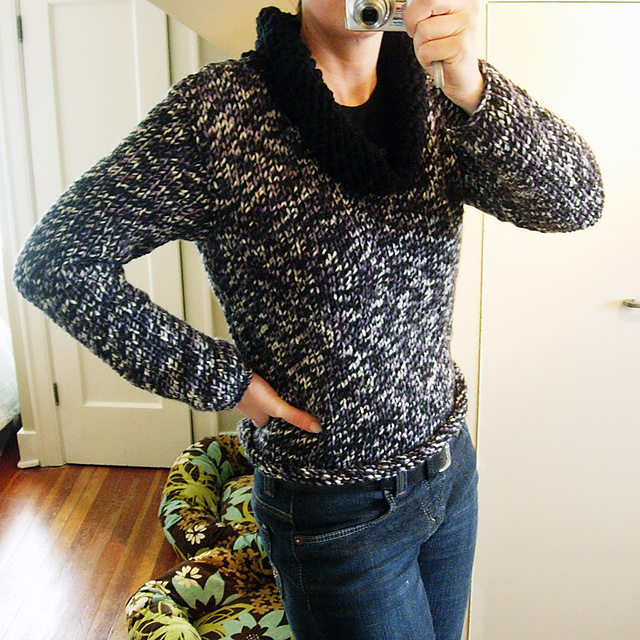 Sweater with Round or Cowl Neck