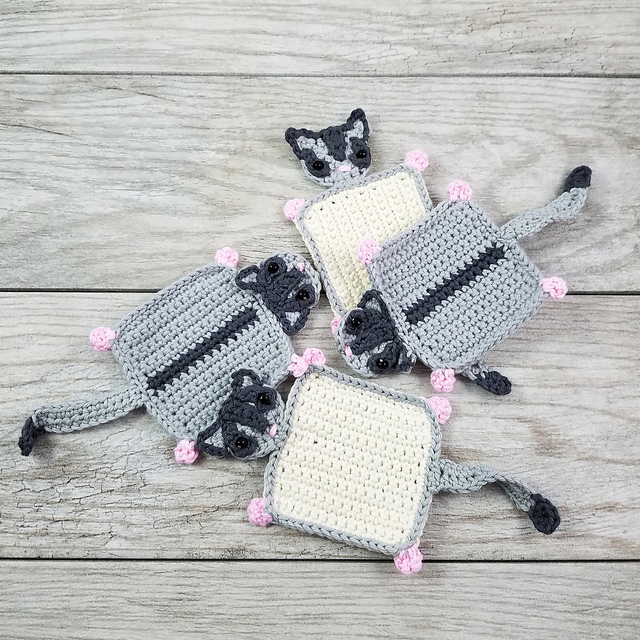 Sassy the Sugar Glider Coasters