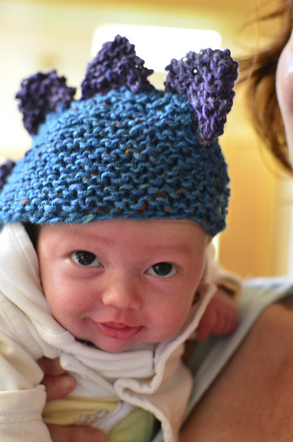 Baby dino hat with tail