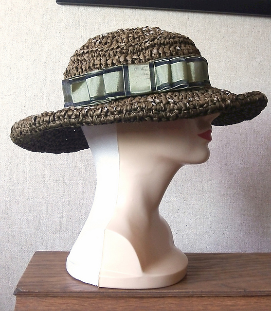 Paper Raffia Wide-Brim Hat