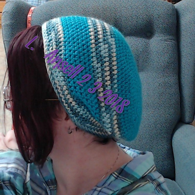 2 toned color slouchy hat