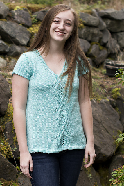 Ravelry: Aqua A-Line Top pattern by Cheryl Beckerich