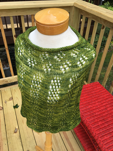 Rustic Eyelet Poncho