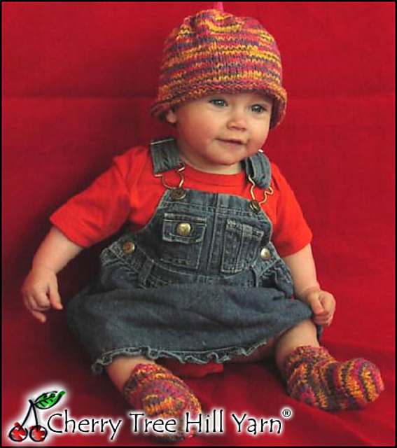 Child's Beanie and Booties