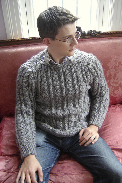 Mock Cable Pullover