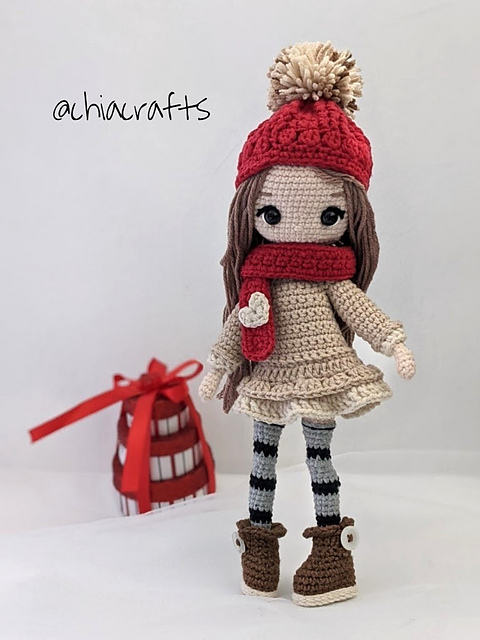 Pupetta Amigurumi in her Winter Outfit