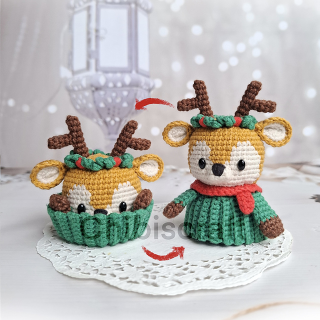 Reversible Reindeer Cupcake