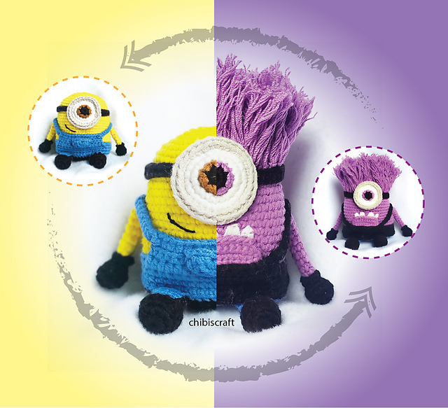 Ravelry: Reversible Minion pattern by Febby Pranajaya