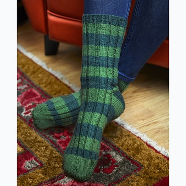 Tokudama Striped Socks