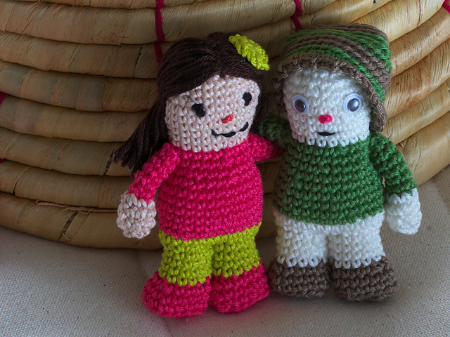 Small simple crochet doll