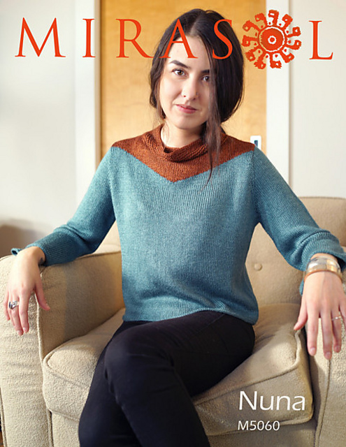 Cowl Neck Chevron Pullover