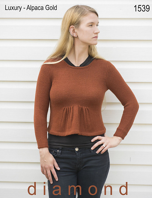 Cropped Peplum Pullover