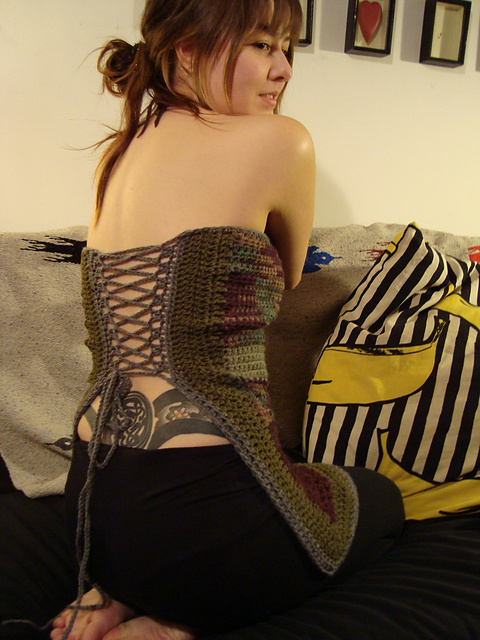 Tube Apron Top with Lacing