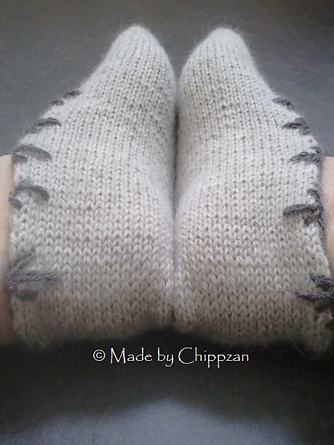 Toffel - toe up och kitcheners stitch häl