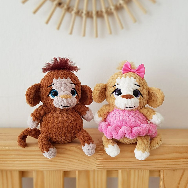 Mini monkey plush toy