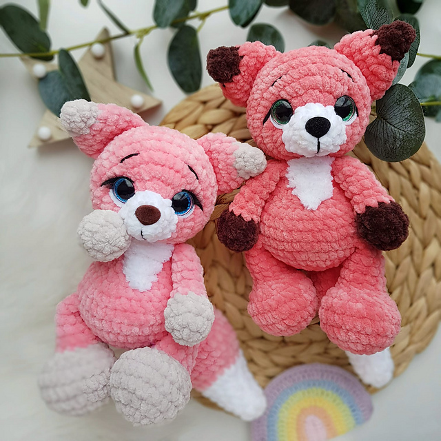 Fox cub plush toy