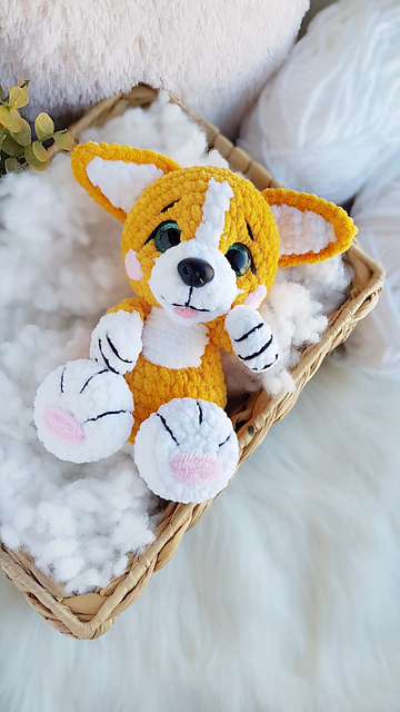 Corgi plush toy