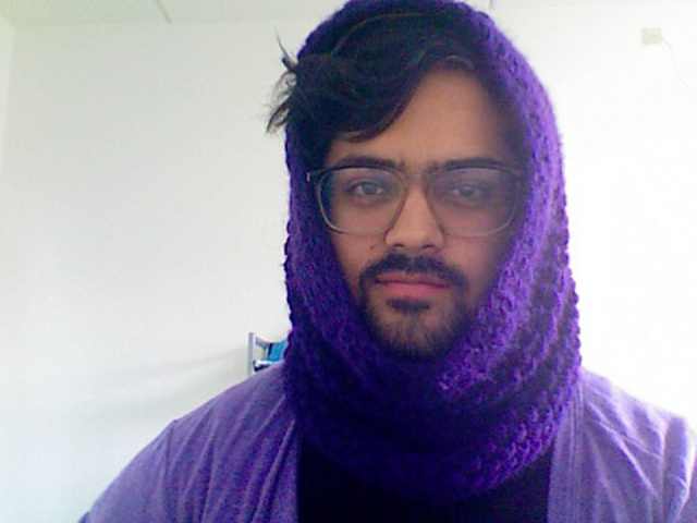 Simple Seed Stitch Snood