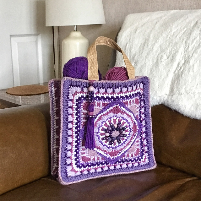 Ravelry: The Jackfield Tile Tote Bag pattern by CatsWhiskers Crochet