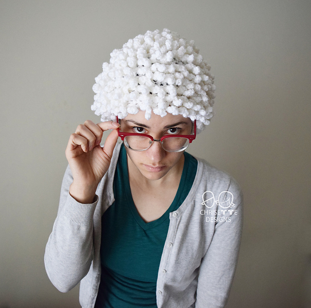 Granny Grandma hat wig