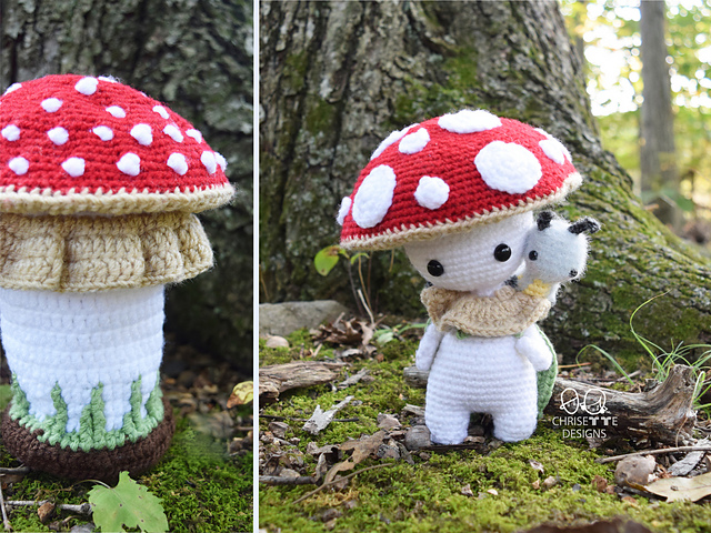 Mushroom and Caterpillar